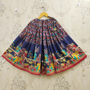 Lehenga Choli para Niñas, Ropa Étnica, Largo hasta el Suelo, Sin Arrugas, Secado Rápido, Elástico, Materiales Reciclados, Poliéster, Listo para Usar - Product Image 4