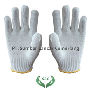 Gants de sécurité durables antidérapants en coton/polycoton blanc uni pour la construction et la construction Utilisation de la meilleure qualité Fabriqué en Indonésie - Product Image 1