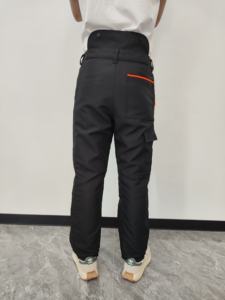 Pantalons de travail anti-coupure de qualité supérieure résistants aux intempéries pour les travailleurs forestiers Pantalons orange pour tronçonneuse avec sangle réglable - Product Image 6