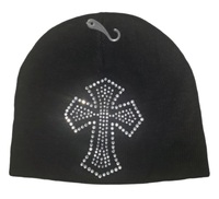 Gorro de Punto Personalizado con Logotipo, de Poliéster y Algodón, Decoraciones de Diamantes de Imitación Personalizables, Estilo Urbano, Bloques de Color, Unisex