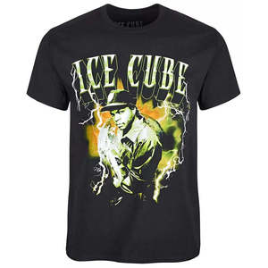 T-shirt Grafica da Uomo Merch in Cotone 100% Stile Hip Hop Ricamato Traffic & Ice Cube Taglia XL Nero - Product Image 1