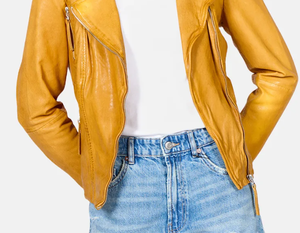 Nueva chaqueta de cuero de alta calidad para damas de diseño de moda para mujeres - Product Image 6