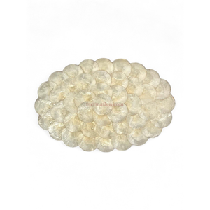 Modern Natural Oval Capiz <b>Placemat</b> Designed for Simple <b>Dining</b> <b>Table</b> Decor and Home Styling From Vietnam - Product Image 1