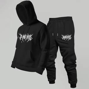 Survêtements en gros à la mode Logo imprimé personnalisé pour hommes Streetwear survêtements très exigeants pour l'hiver ensembles personnalisés respirants - Product Image 5