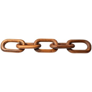 L'Inde fournit un design Art déco écologique personnalisé 5 maillons de chaîne en bois pour la décoration de la maison accessoires de bureau en plein air - Product Image 5