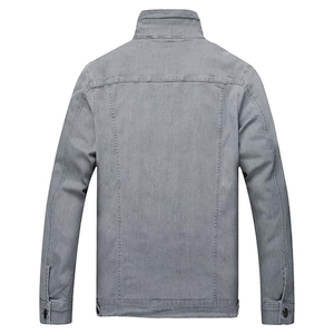 เสื้อแจ็กเก็ตผ้ายีนส์ผ้าฝ้าย100% ถักสำหรับผู้ชายเสื้อผ้าวินเทจ - Product Image 6