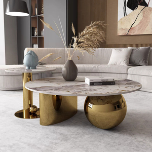 Meubles <span class=keywords><strong>de</strong></span> salon nouveau style industriel autres meubles <span class=keywords><strong>de</strong></span> salon table basse petit globe doré table basse pour <span class=keywords><strong>maison</strong></span> - Product Image 2