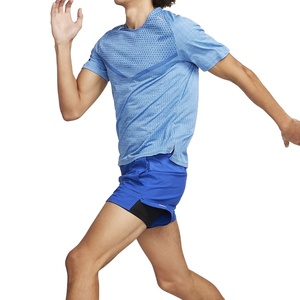 Camisetas deportivas informales de manga corta con logotipo personalizado de poliéster/algodón de gran tamaño de alta calidad para hombre - Product Image 2