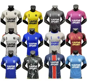 LUSON Haute Qualité Oem Personnaliser Logo Retro Team Football Clothes Shirts Uniform Soccer Jersey Kits