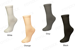 FOYSOCK KOREA Custom Logo cavigliera con Design OEM in cotone lavorato a maglia di alta qualità a coste leggere semplici da donna Casual - Product Image 2