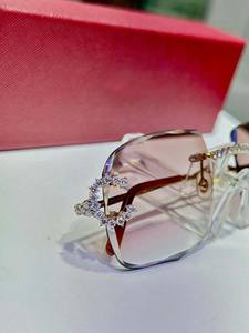 Moissanite Diamond Studded All occasions Wear Goggle For Him & Her - Product Image 2