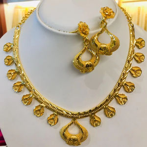 สร้อยคอเพชรแบบโซ่ไข่มุกชุดเครื่องประดับแบบโซ่ประดับเพชรแบบอเมริกันสำหรับปาร์ตี้งานแต่งงานของขวัญที่เป็นมิตรกับ DDP RTS จัดส่งโดยสหรัฐอเมริกา/ยุโรป - Product Image 1