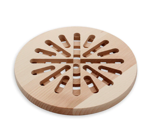 Posavasos de madera resistente al calor de buena calidad, salvamanteles de forma redonda, producto de diseño hecho a mano de calidad estándar - Product Image 2