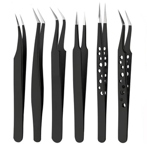 Kaamir Instruments Premium Stainless Steel Anti-Magnetic Eyelash Tweezers 10mm Length Smooth Tip Durable Professional Eyelash - Product Image 3