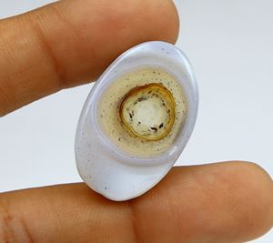 พลอยตาข่ายธรรมชาติทรงรี ขนาด 32x21x9 มม. แบบเจียระไนเรียบ สำหรับทำเครื่องประดับ - Product Image 3