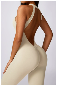 OEM Available Yoga Jumpsuit for Women sustainable <b>Light</b> Weight Breathable stylish new arrival Yoga Jumpsuit with Perfect Style - Product Image 6