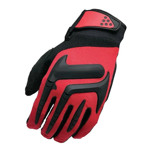 Gants de mécanicien demi-doigts antidérapants et anti-impact personnalisés en gros Revêtement en silicone et protecteur TPR - Product Image 3