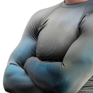 Chemises de compression à manches longues pour hommes, couleur personnalisée, logo nouveau style de chemises de compression pour hommes - Product Image 4