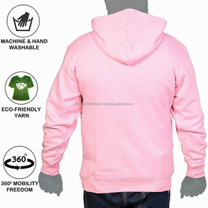 Best Selling Adults Hoodies in <b>Pink</b> Color Wholesale Price Sports Fashionable Sweatshirts With Custom Label - Product Image 2