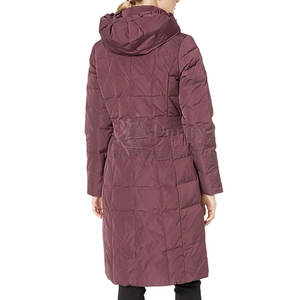 Chaqueta larga acolchada de algodón transpirable de alta calidad para mujer de diseño personalizado de invierno para superventas - Product Image 2