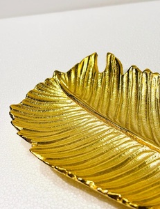 Plateau de service en forme de feuille, artisanat indien, design moderne, haute qualité, pour la décoration de la maison, ustensiles de cuisine - Product Image 3