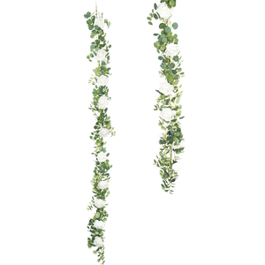 Venta directa de fábrica <span class=keywords><strong>plantas</strong></span> <span class=keywords><strong>artificiales</strong></span> realistas 2M aliento de bebé hoja de dinero vid rosa para decoración de boda decoración del hogar - Product Image 3