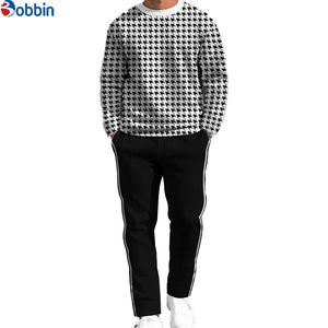 Ensemble de sweat-shirts décontractés pour hommes, poids lourd, taille plus, respirant, séchage rapide, léger, polyester/coton, design 2 en 1, numérique - Product Image 4