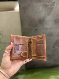 Cartera de cuero genuino Premium con bloqueo RFID de gran capacidad, monedero delgado de grano completo, cartera corta para tarjetas de identificación de efectivo para hombres - Product Image 4