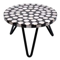 Support à gâteau élégant et abordable en résine époxy avec accents en bois, design terrazzo, écologique, fait main, qualité supérieure, personnalisable