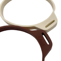 Repose-cuillère en silicone de qualité alimentaire avec logo personnalisé, design moderne et écologique, rouge, 11x9x1cm, outils pour café et thé