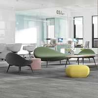 Fabrication de nouveaux designs d'hôtel, suite de salon modulaire moderne verte, canapé sectionnel blanc gris clair, canapé nuage