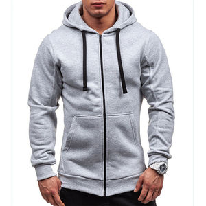 OEM Men Hooded Zip Hoodie 100% Cotton Embroidered Winter Sports Gym Jacket Custom Size XL Wholesale Hoodies & Sweatshirts - Product Image 5