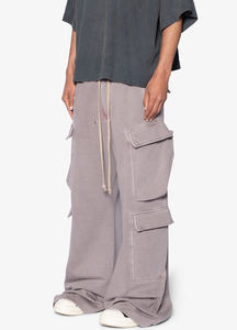 OEM/ODM Custom DTG Printed Logo Streetwear Baggy <b>Cargo</b> <b>Joggers</b> For <b>men</b> Fashionable Multiple Side Pockets Streetwear Sweatpants - Product Image 2