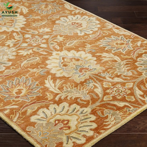 Tapis léger et lavable en laine, rembourré et fait à la main, pour chambre à coucher et salon - Product Image 4