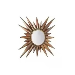 Gran oferta, espejo de pared de diseño dorado para el hogar, sala de estar, Hotel y pasillo, uso decorativo, espejo de pared de Metal con estilo duradero - Product Image 1