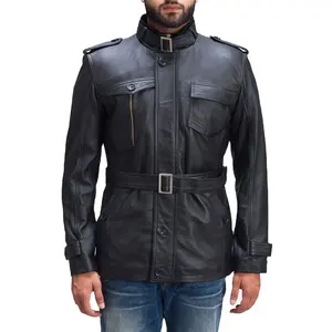 Best Selling motorcycle clothing PU European plus size size biker leather jacket for men 2023