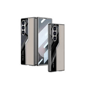 Étui de luxe ultra-fin en cuir pour Samsung Galaxy Z Fold 6, anti-traces de doigts, motif polygone, protection de la caméra - Product Image 1