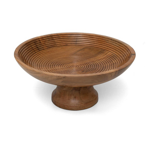 Bols en bois personnalisés socle de présentation de fruits bol en bois de manguier pour la maison cuisine fruits salades chips trempette approvisionnement en gros - Product Image 6