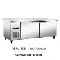 Congelador Comercial de Mostrador, Congelador Vertical de Una Sola Temperatura, Equipo de Refrigeración para Tiendas de Alimentos y Bebidas