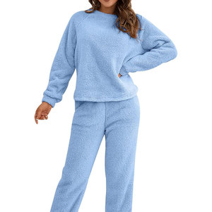 2024 à la mode femmes polaire deux pièces ensemble élégant femmes polaire costume qualité élégant femmes polaire survêtement - Product Image 3