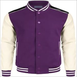 Custom Vintage Bomber chaqueta de cuero para los hombres Unisex Super bordado Logo CollegeBaseballjacket para los hombres - Product Image 4