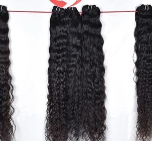 ผมต่อแบบลอนสำหรับผู้หญิงผมต่อสีธรรมชาติสีดำไม่ผ่านกระบวนการ100% เวียดนาม - Product Image 4