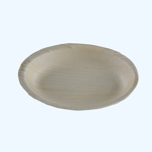 Assiette à dîner en feuille de palmier biodégradable écologique assiette jetable compostable pour les fêtes mariages restauration pour restaurants - Product Image 1