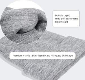 หมวกบีนนี่ระบายอากาศได้ดีใส่ได้ทั้งชายและหญิงหมวกบีนนี่ขนาดพอดีกับคนส่วนใหญ่หมวกถักแบบเรียบให้ความรู้สึกนุ่ม - Product Image 4