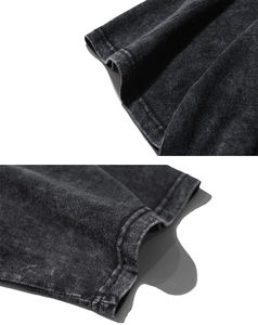 T-shirt délavé à l'acide graphique personnalisé votre conception Logo surdimensionné Vintage t-shirt vierge coton lourd pour hommes - Product Image 6