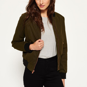 La mejor calidad, precio barato, recién llegado, chaqueta Bomber para mujer, chaqueta Bomber transpirable de diseño personalizado OEM para mujer - Product Image 1