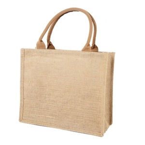 Sac à main écologique tendance sacs fourre-tout en jute avec poignées en corde sacs recyclés naturels durables de luxe de qualité supérieure nouveaux prix - Product Image 6
