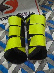 Protège-tendons en cuir multicolores pour chevaux, imprimés, séchage rapide, protection intégrale des jambes, bandages de sécurité, ceinture d'équitation - Product Image 4