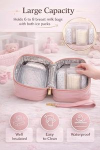 Bolsas Térmicas Portátiles Personalizadas <span class=keywords><strong>de</strong></span> Alta Calidad para Mamás / Bolsas para Lactancia Materna / Bolsas Aislantes para Biberones - Product Image 3