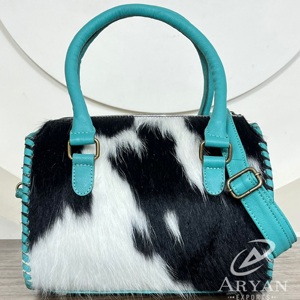 Bolsa de Viaje de Fin de Semana de Diseño Occidental Personalizada 2025, Bolsa de Transporte Mediana de Cuero Vacuno Genuino, Bolsas de Viaje Rápidas para Hombres y Mujeres - Product Image 1